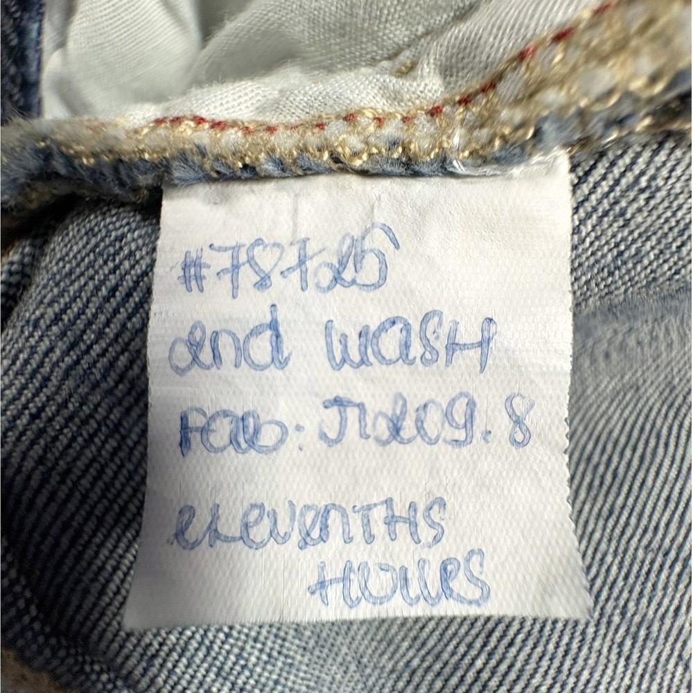 Torrid Sample Prototype Jeans Womens Dark Wash Raw Hem Straight Leg Denim‎ - Picture 6 of 11